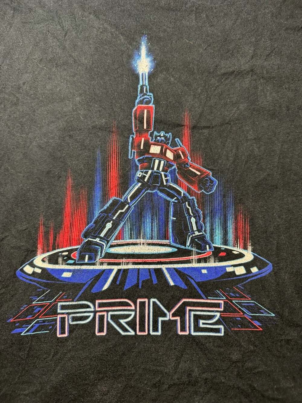 VINTAGE TRANSFORMERS OPTIMUS PRIME SHORT SLEEVE GRAPHIC TEE SHIRT